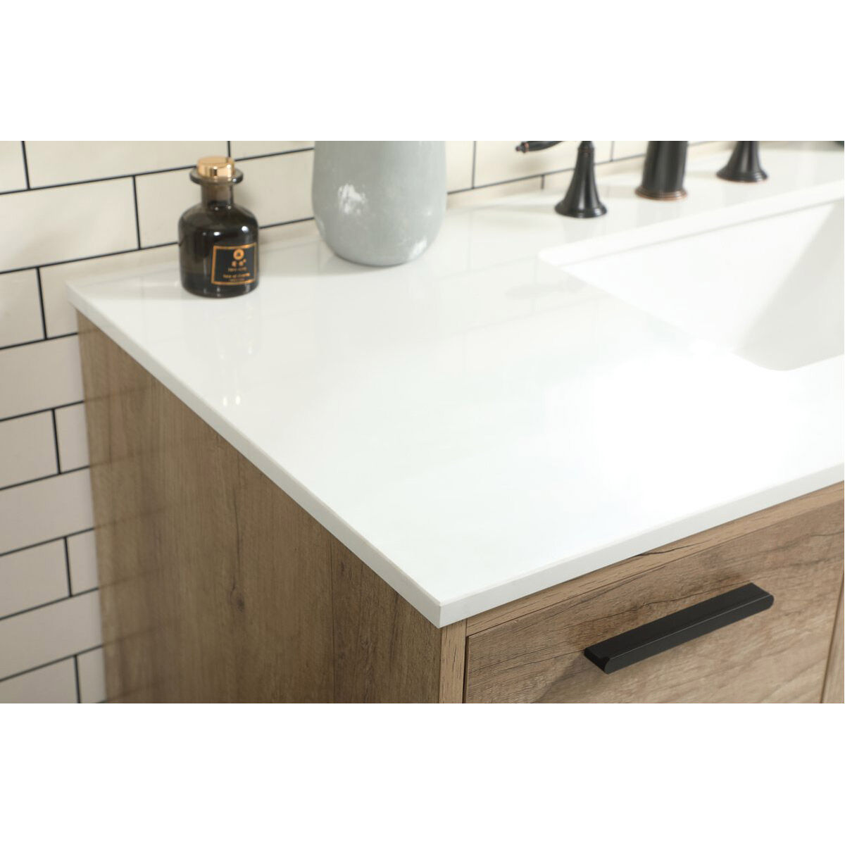 Baldwin 48 X 22 X 34 inch Natural Oak Vanity Sink Set