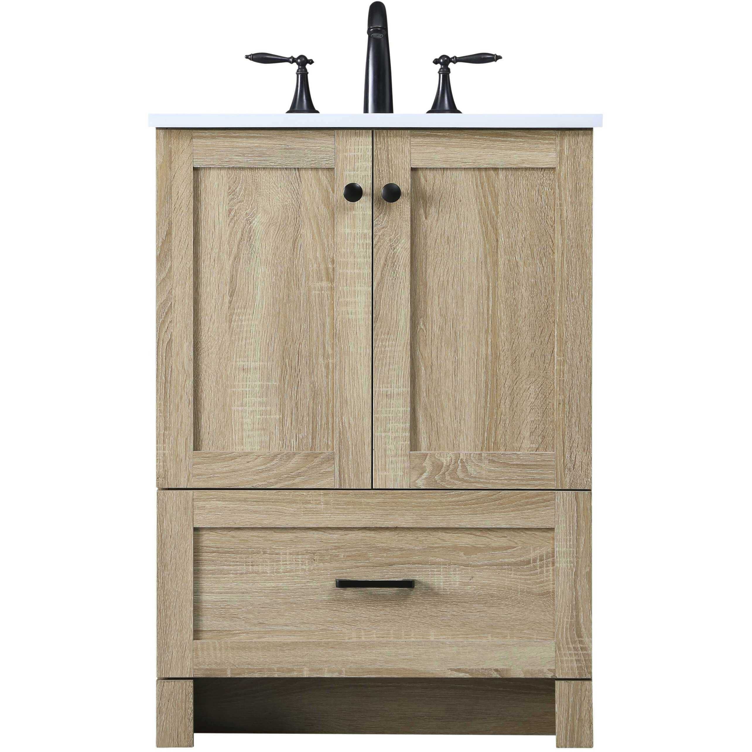 Soma 24 X 34 inch Mango Wood Bathroom Vanity Cabinet