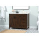 Grant 42 X 19 X 34 inch Expresso Vanity Sink Set