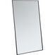 Monet 60 X 36 inch Black Wall Mirror