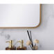 Evermore 40 X 22 inch Brass Mirror
