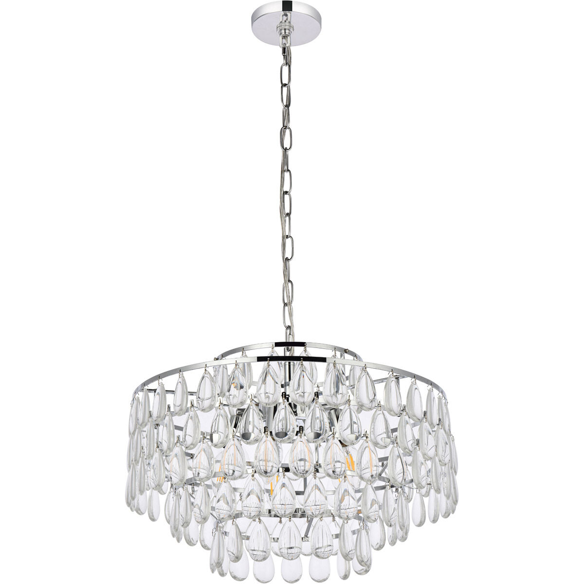Mila 5 Light 20 inch Chrome Pendant Ceiling Light