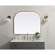 Blaire 40 X 34 inch Brass Mirror