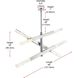 Ari 6 Light 10 inch Chrome Pendant Ceiling Light