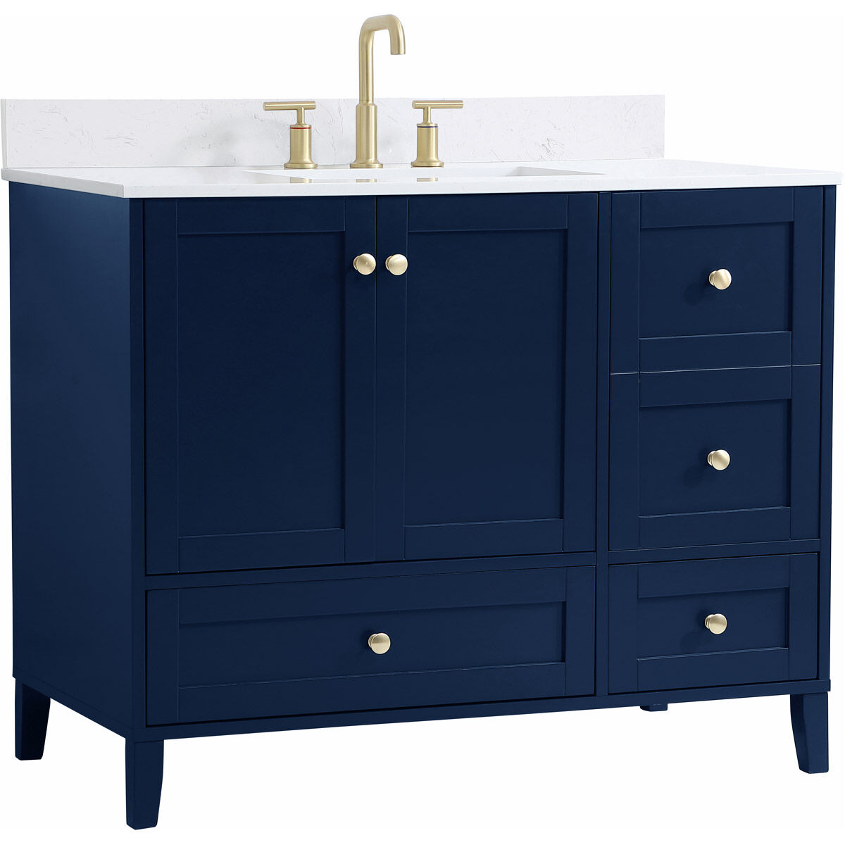Sommerville 42 X 22 X 34 inch Blue Vanity Sink Set