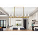 Noemi 12 Light 12 inch Satin Gold Pendant Ceiling Light