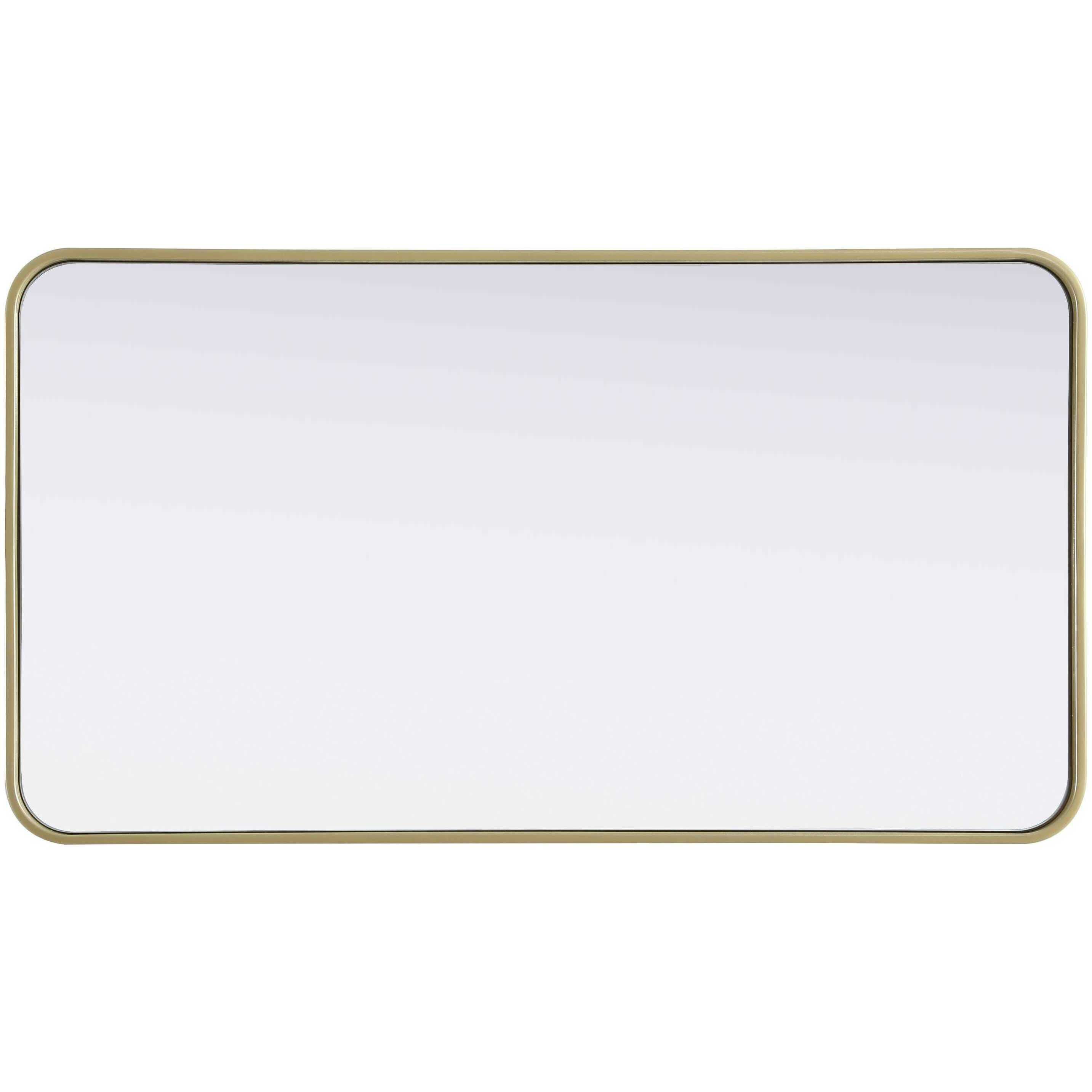 Remy 40 X 22 inch Brass Mirror