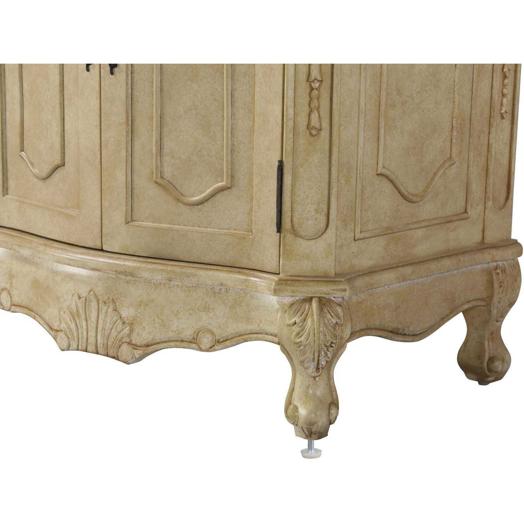 Danville 66 X 36 inch Antique Beige Bathroom Vanity Cabinet