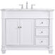 Wesley 42 X 22 X 35 inch White Vanity Sink Set