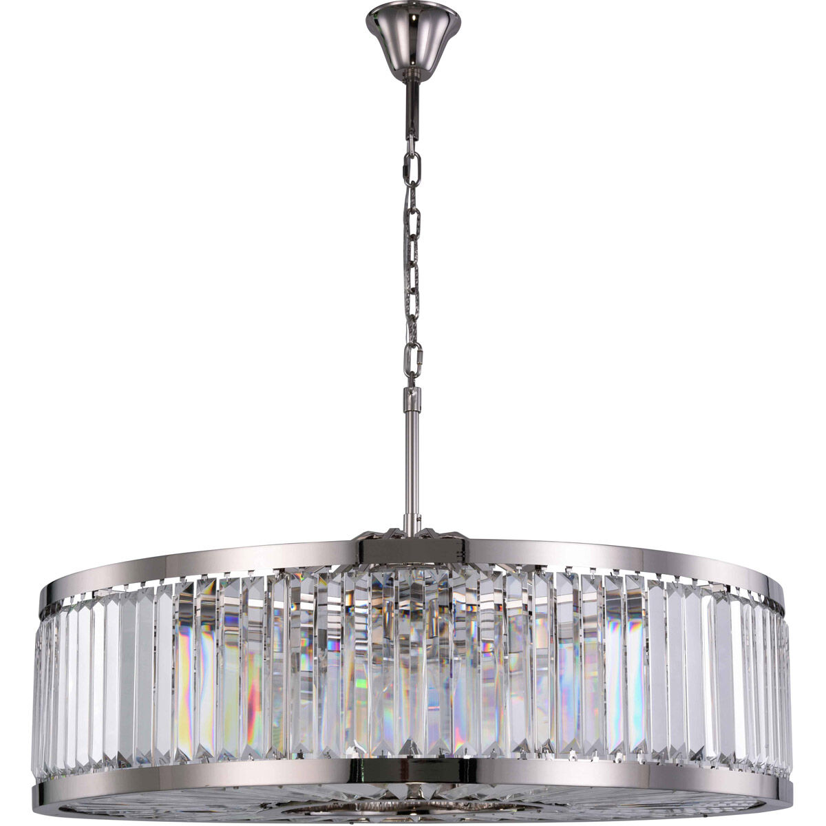 Chelsea 10 Light 44 inch Polished Nickel Chandelier Ceiling Light, Urban Classic