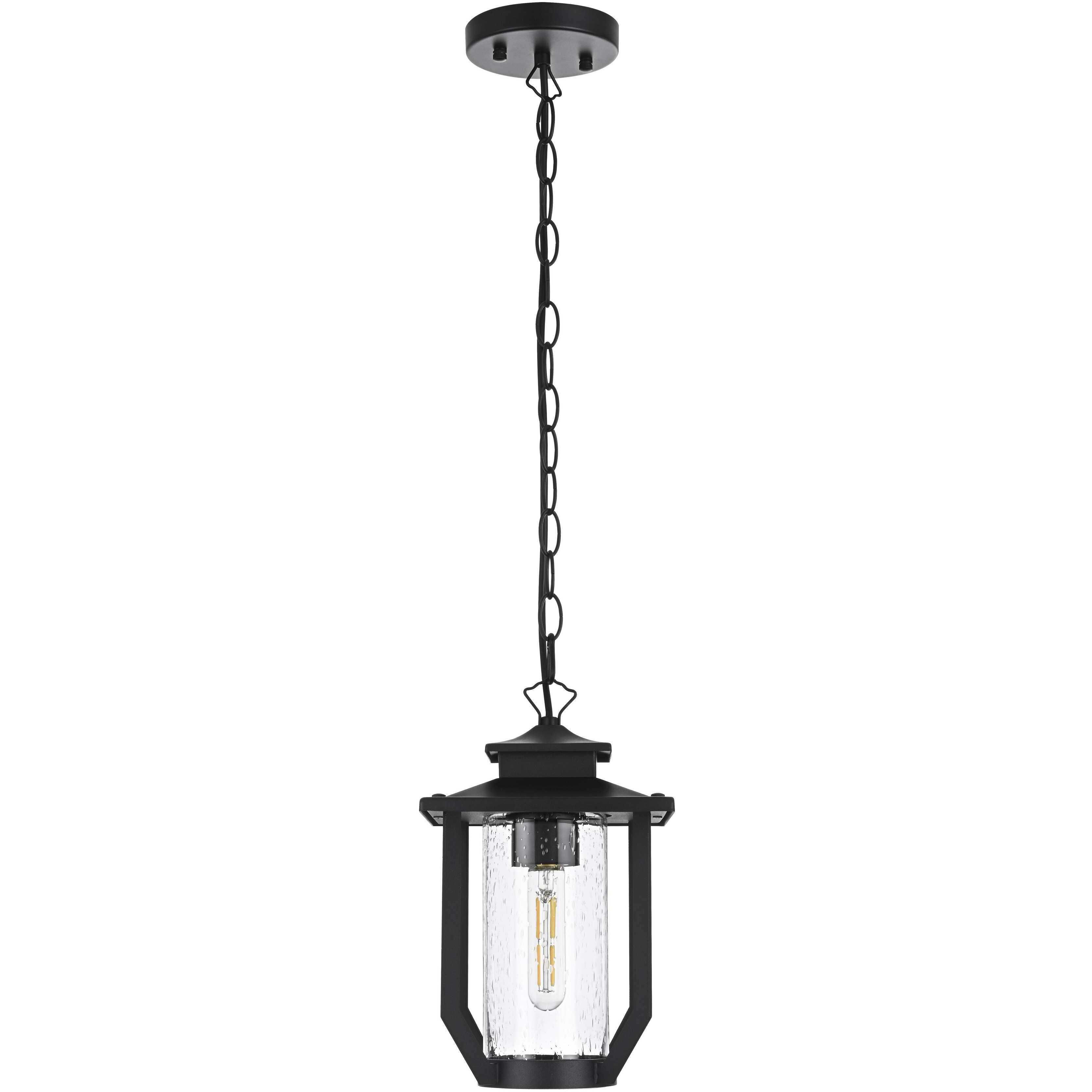 Sepviva 1 Light 7 inch Black Outdoor Pendant