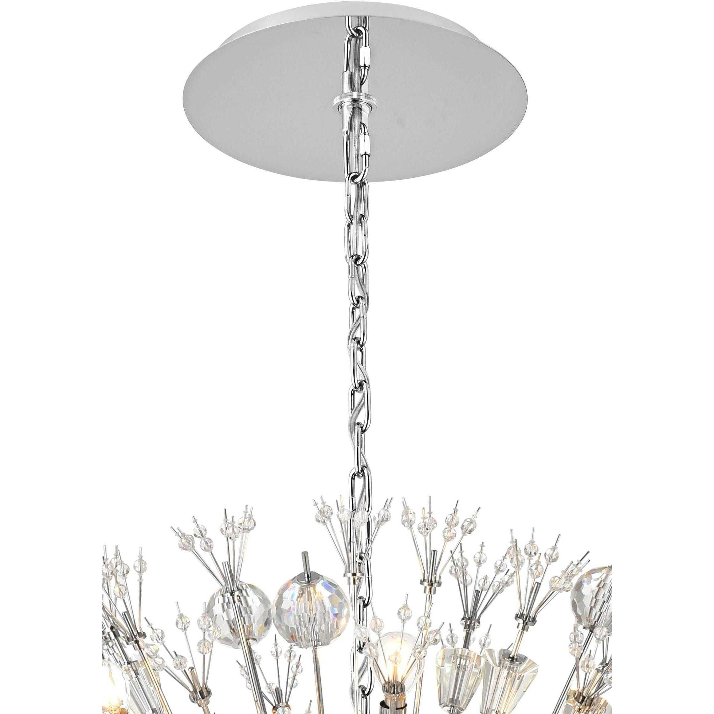 Vera 32 Light 44 inch Chrome Pendant Ceiling Light