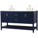 Aubrey 60 X 22 X 34 inch Blue Vanity Sink Set