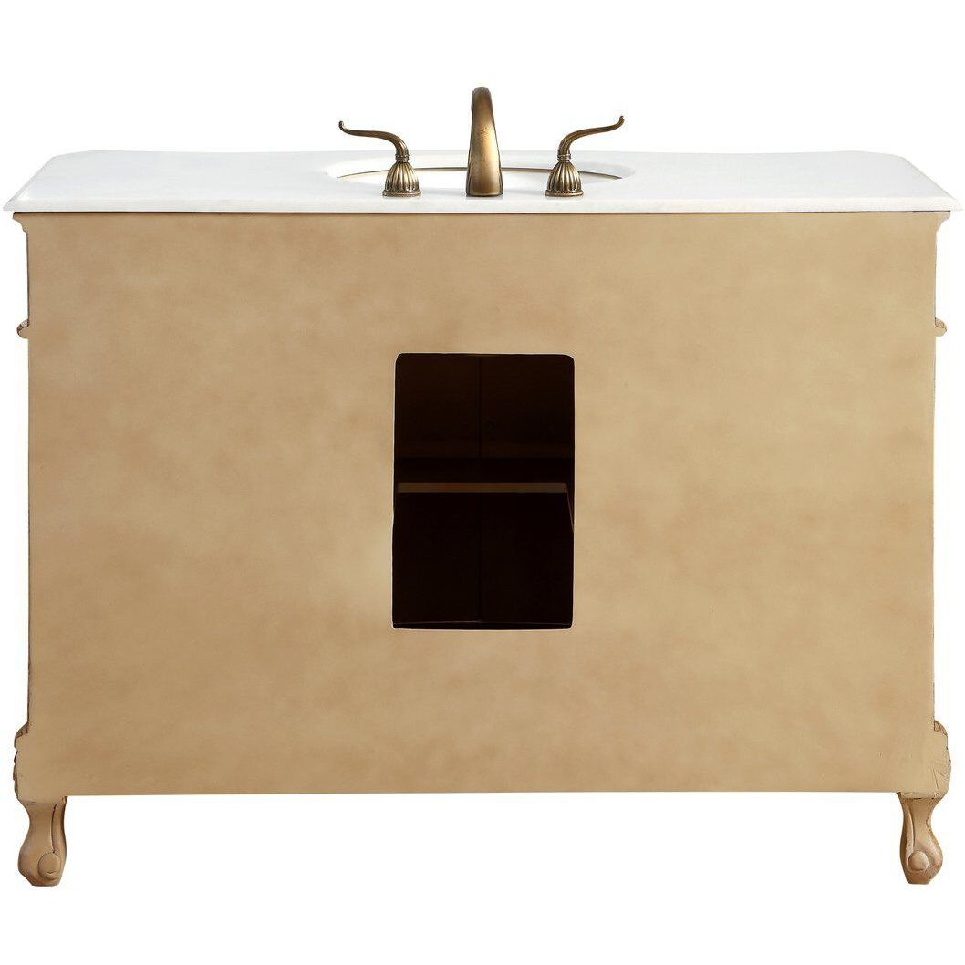 Danville 48 X 21 X 36 inch Antique Beige Vanity Sink Set