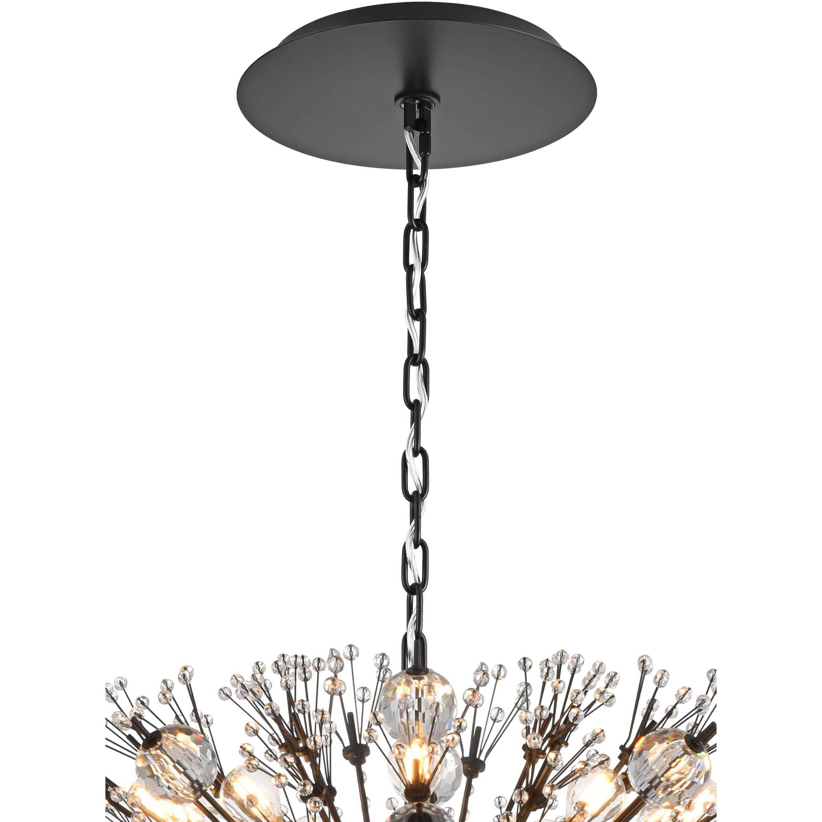 Vera 38 Light 23 inch Black Pendant Ceiling Light