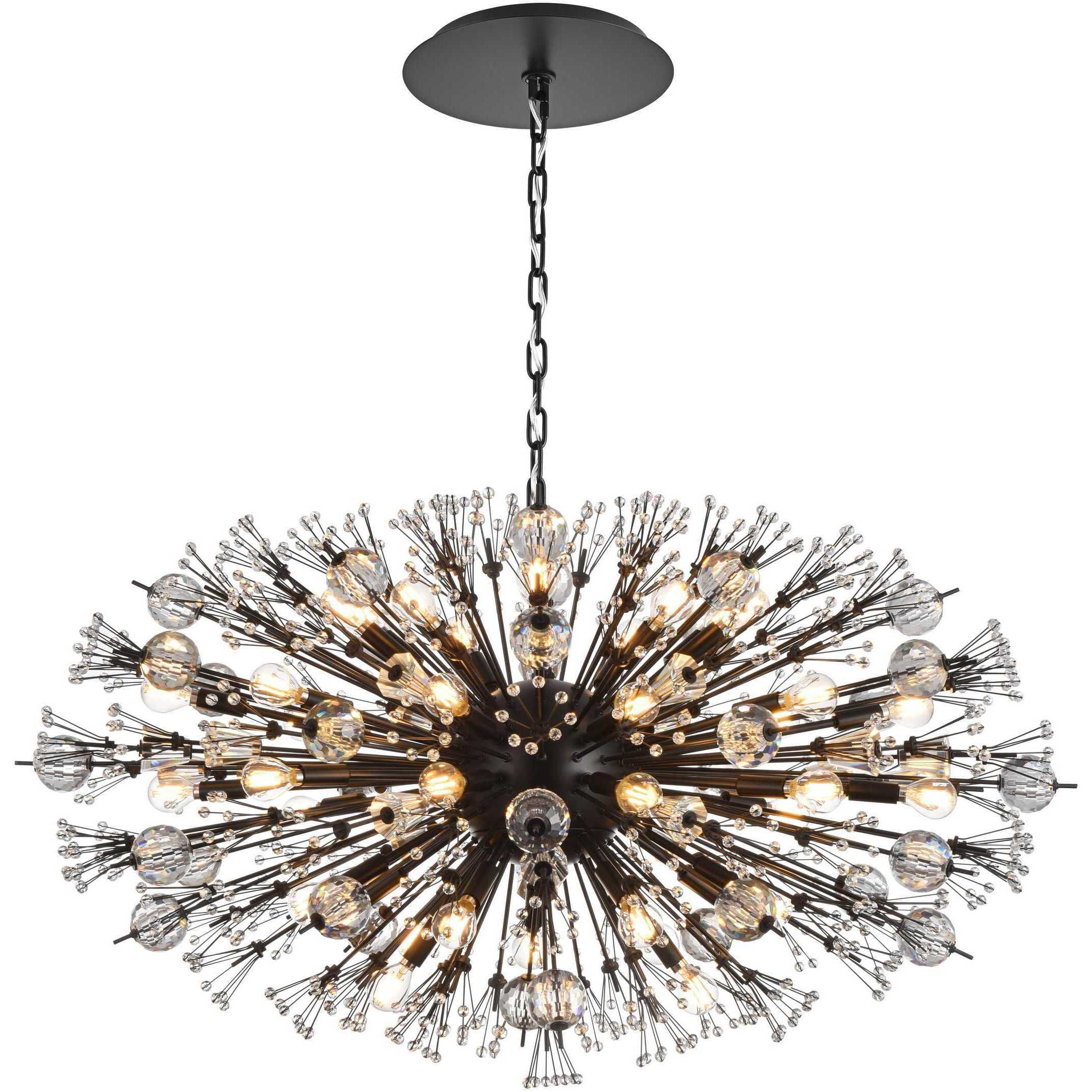 Vera 38 Light 23 inch Black Pendant Ceiling Light