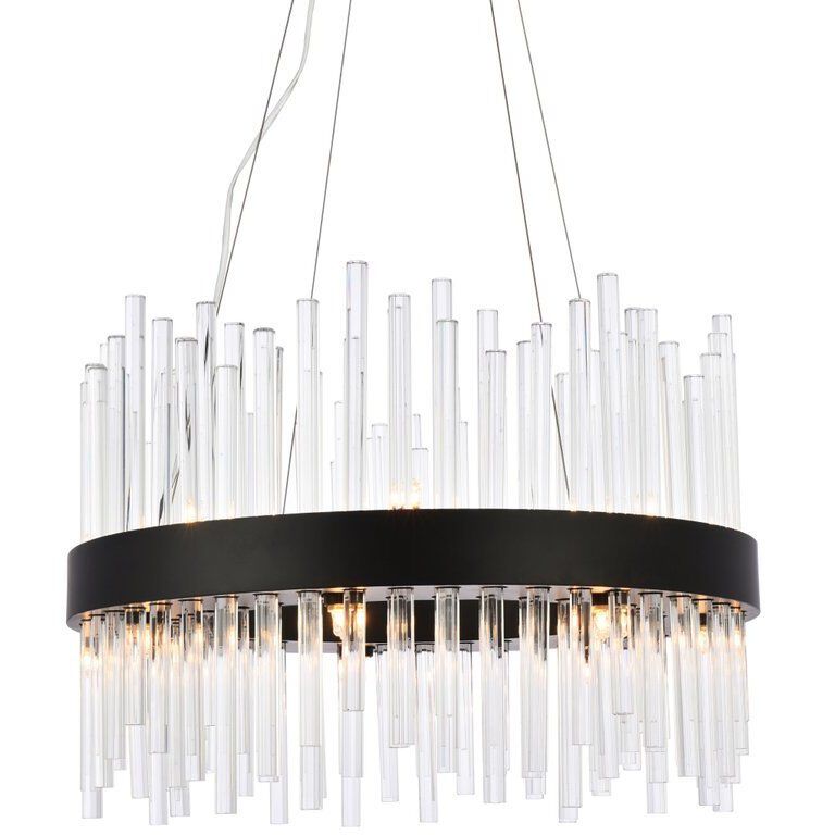 Dallas 14 Light 20 inch Black Pendant Ceiling Light