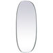 Brynn 48 X 24 inch Silver Mirror in 24 x 48