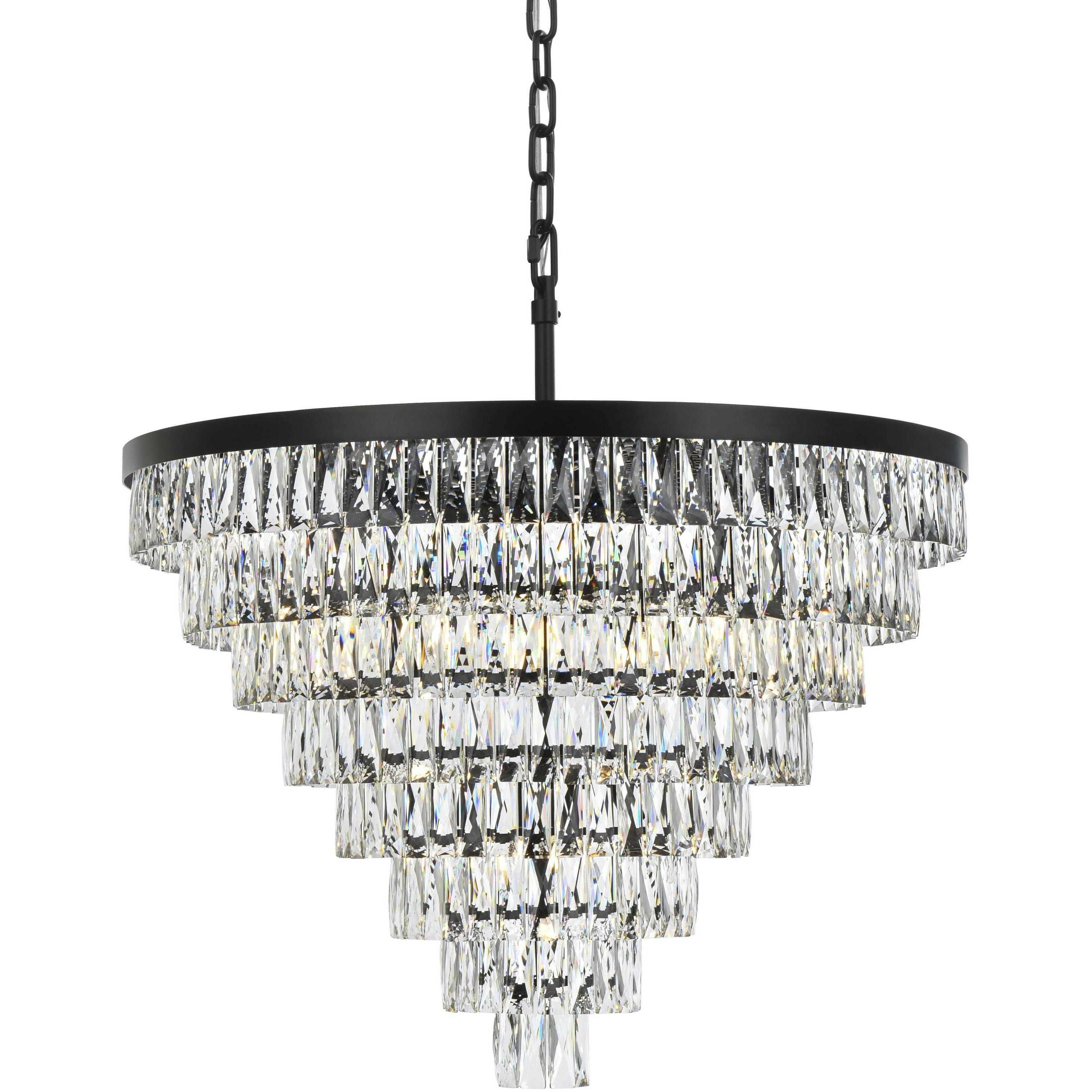 Josephine 29 Light 36 inch Black Chandelier Ceiling Light