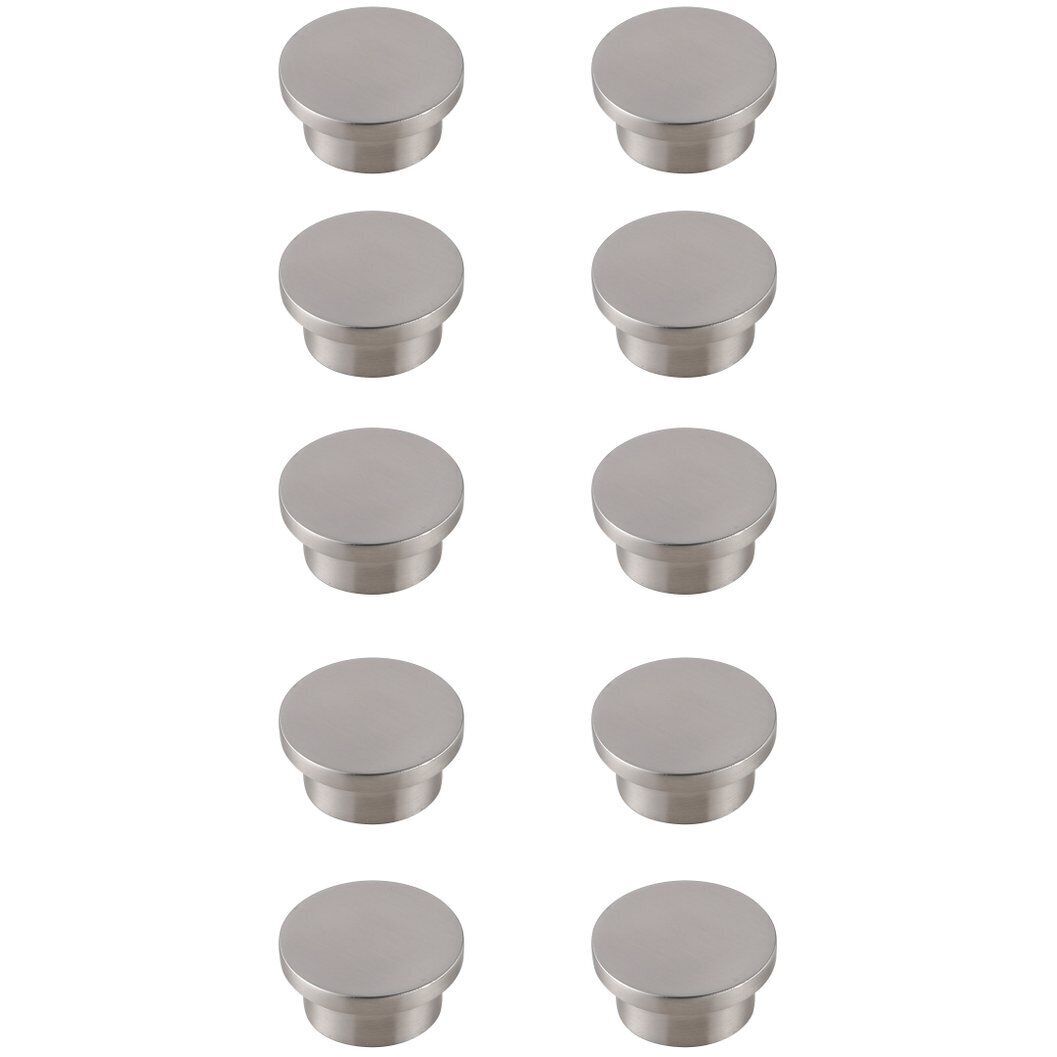 Trovon Brushed Nickel Hardware Cabinet Knob, Set of 10