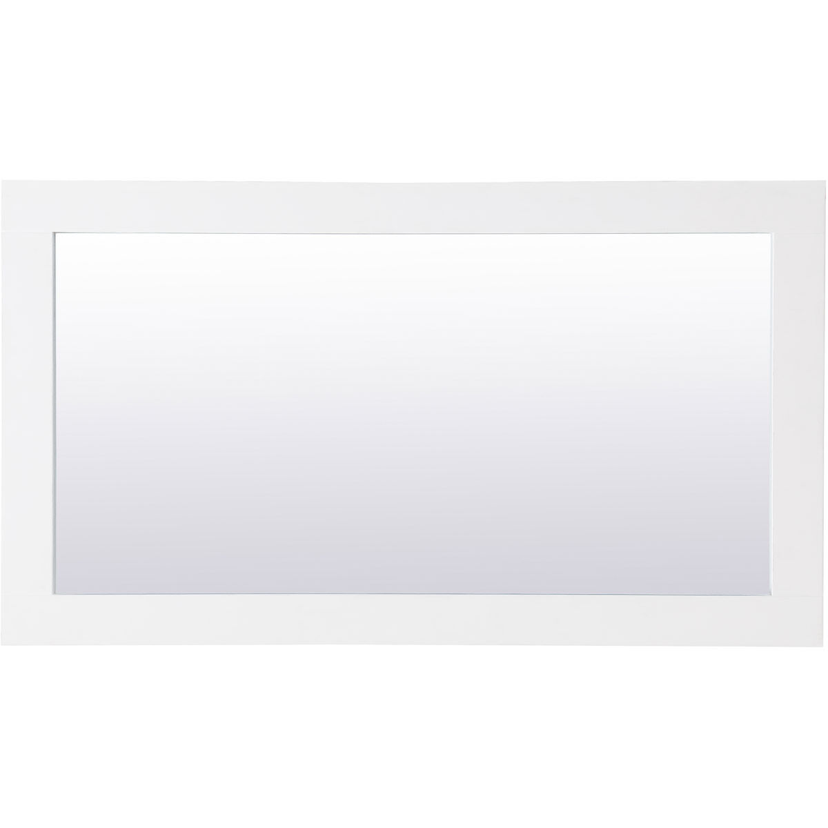 Aqua 32 X 18 inch White Wall Mirror