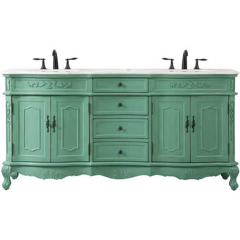 Danville 72 X 21 X 36 inch Vintage Mint Vanity Sink Set