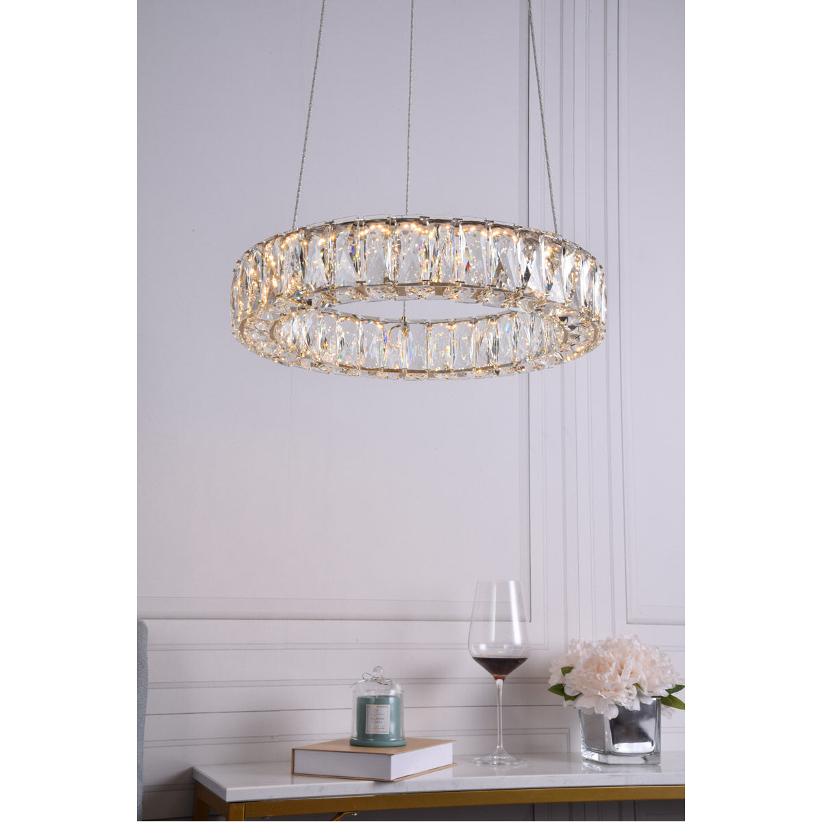 Monroe 17.7 inch Gold Pendant Ceiling Light