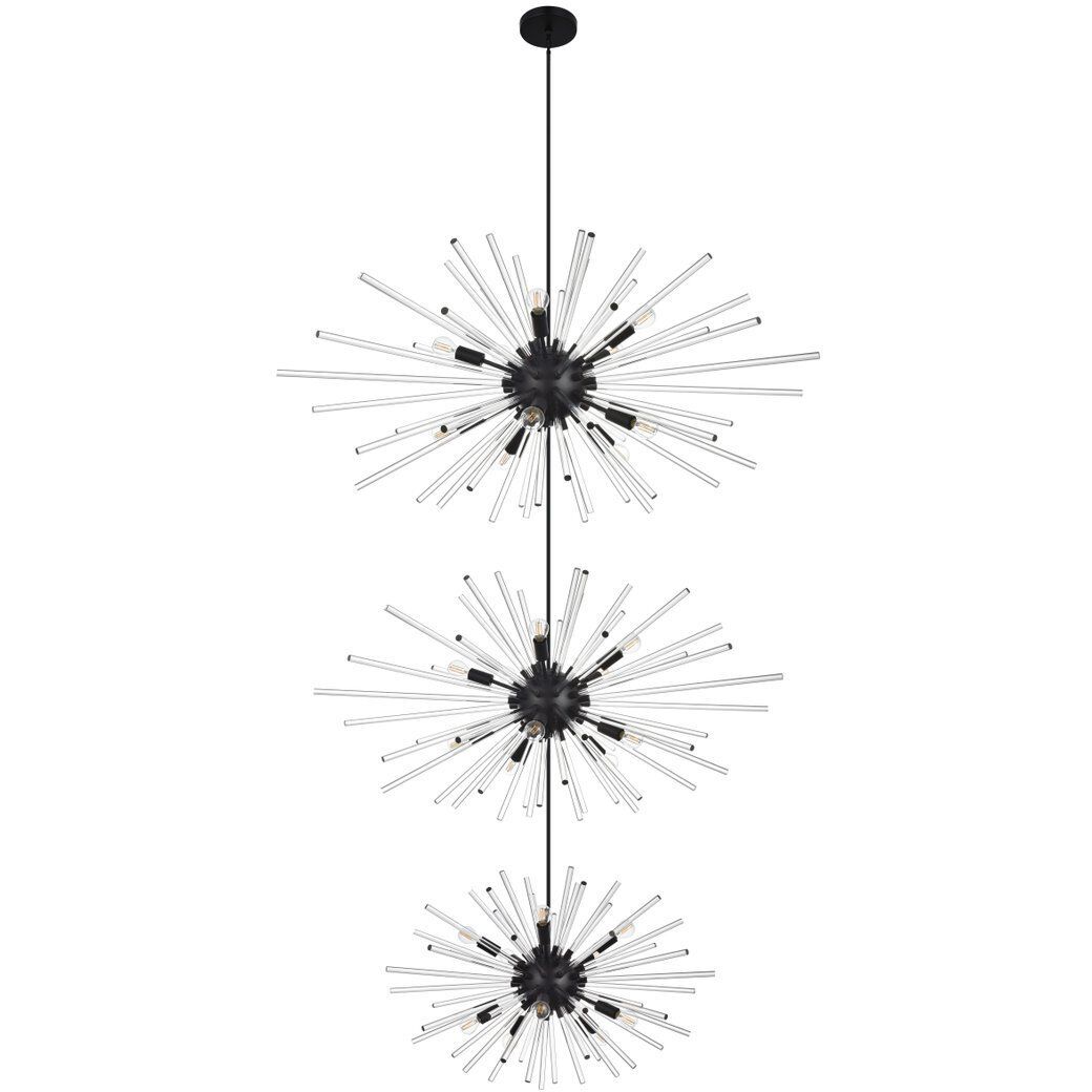 Sienna 30 Light 46 inch Black Chandelier Ceiling Light
