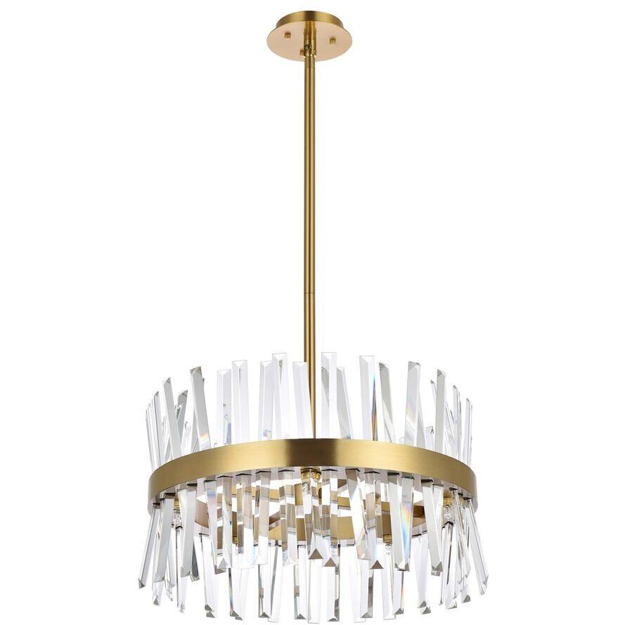 Serephina 10 Light 20 inch Satin Gold Pendant Ceiling Light