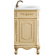 Danville 48 X 21 X 36 inch Light Antique Beige Vanity Sink Set