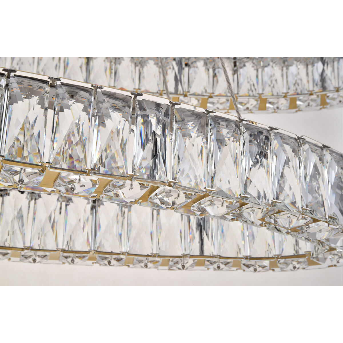 Monroe LED 41 inch Gold Chandelier Ceiling Light