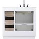 Chase 36 X 34 inch White Bathroom Vanity Cabinet