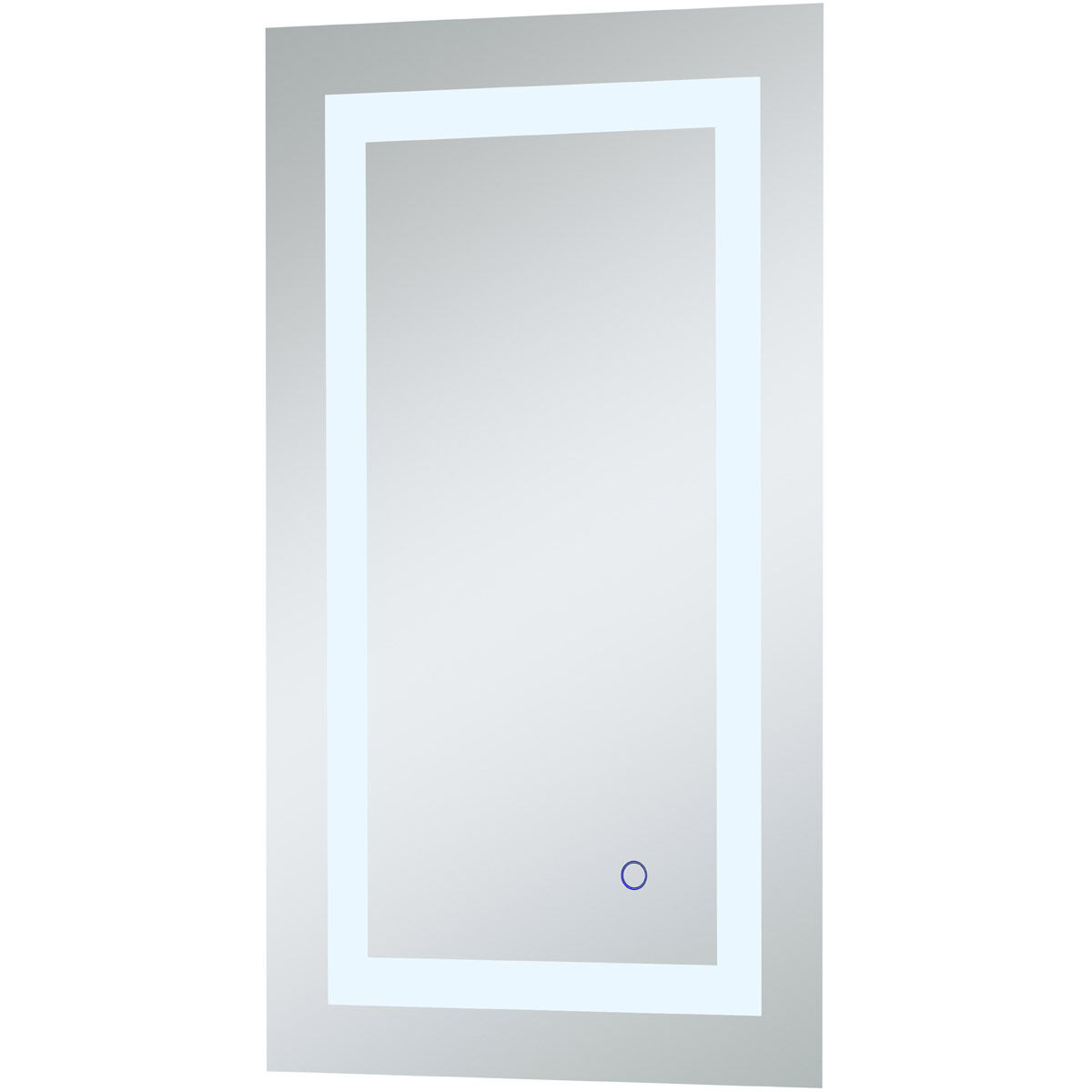 Helios 30 X 18 inch Silver Lighted Wall Mirror