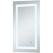 Helios 30 X 18 inch Silver Lighted Wall Mirror