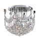 Corona 6 Light 16 inch Chrome Flush Mount Ceiling Light in Royal Cut