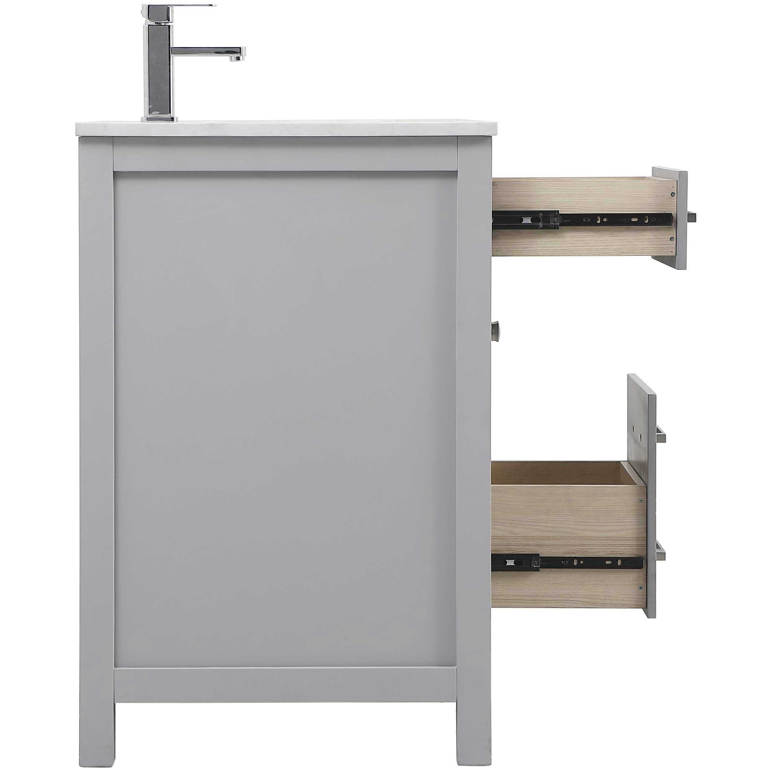 Lewis 48 X 22 X 34 inch Grey Vanity Sink Set