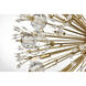 Vera 74 Light 44 inch Satin Gold Chandelier Ceiling Light