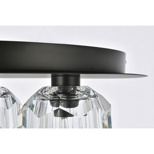 Graham 5 Light 16 inch Black Flush Mount Ceiling Light