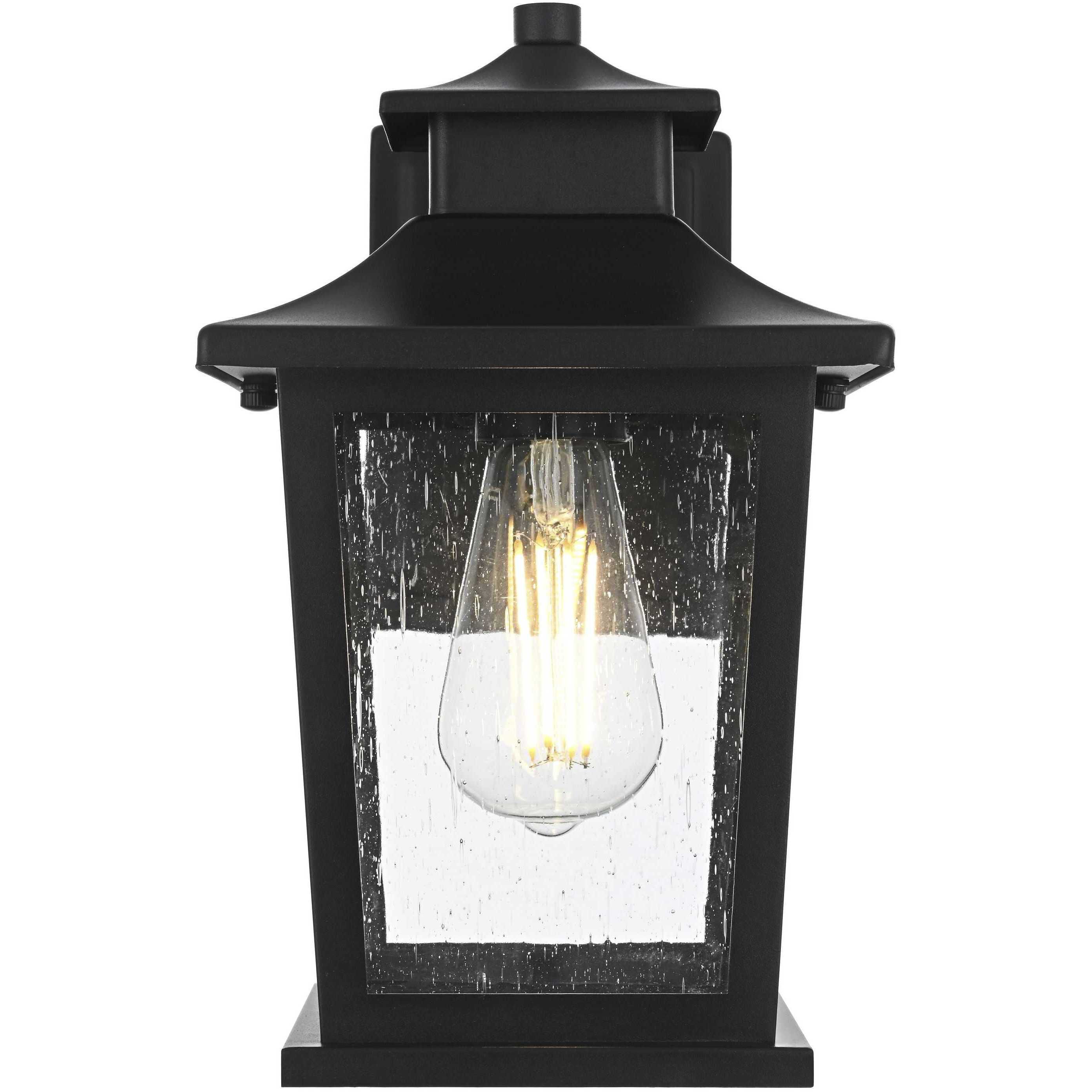 Redner 1 Light 11.5 inch Black Outdoor Wall Sconce