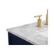 Franklin 36 X 22 X 35 inch Blue Bathroom Vanity Cabinet