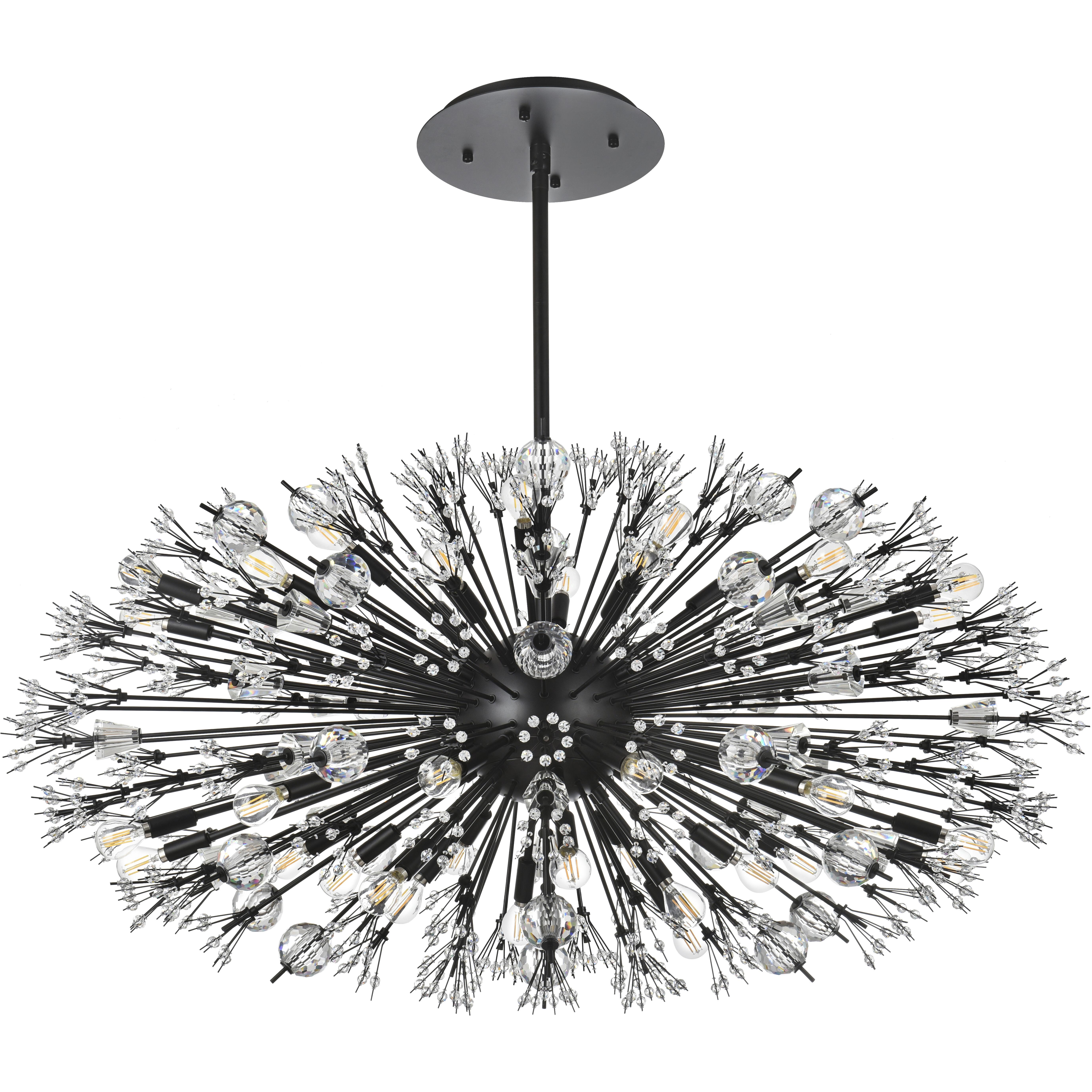 Vera 38 Light 48 inch Black Pendant Ceiling Light
