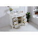 Oakland 42 X 22 X 36 inch Antique White Vanity Sink Set