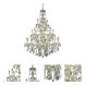 St. Francis 24 Light 36 inch Gold Foyer Ceiling Light in Royal Cut