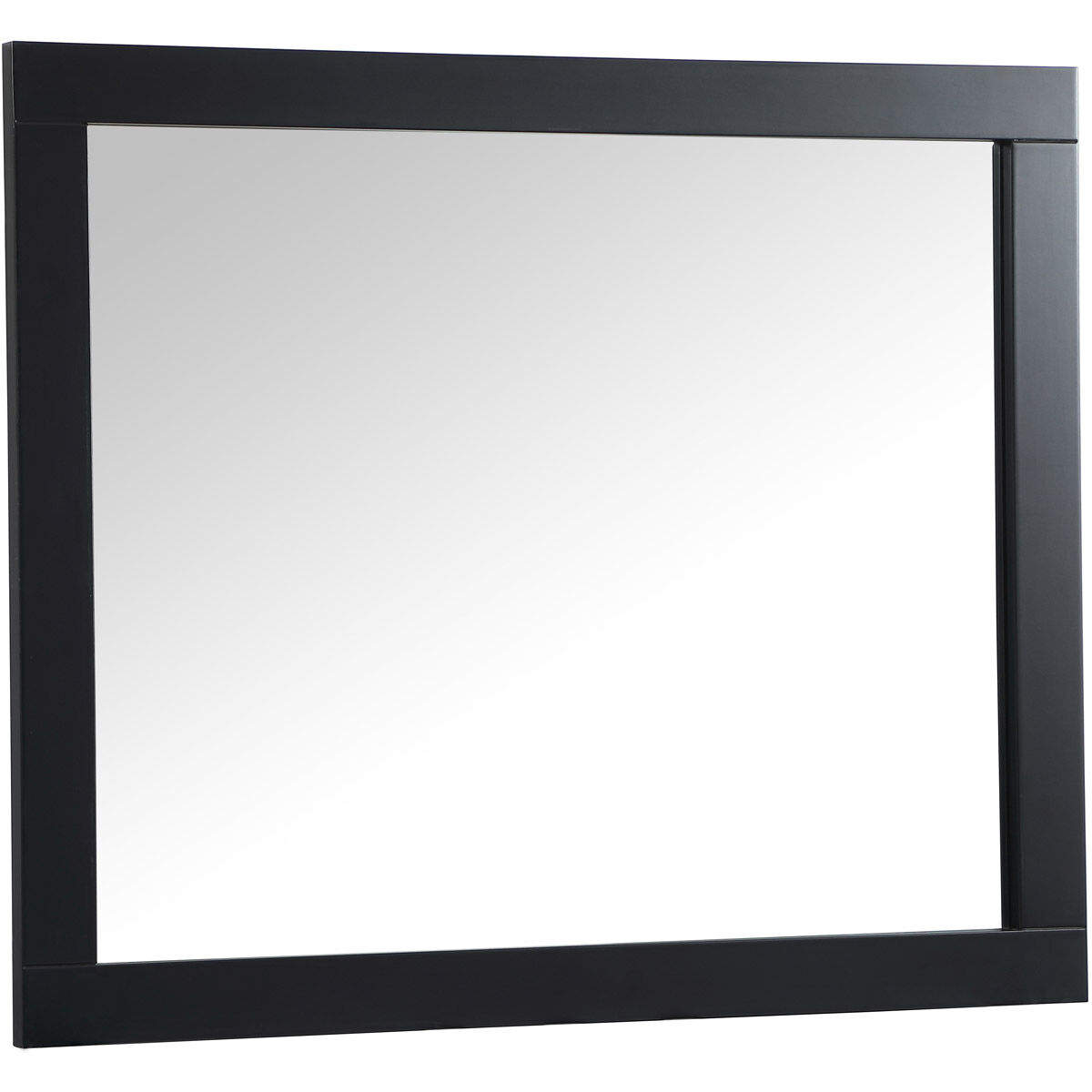 Aqua 36 X 30 inch Black Vanity Mirror