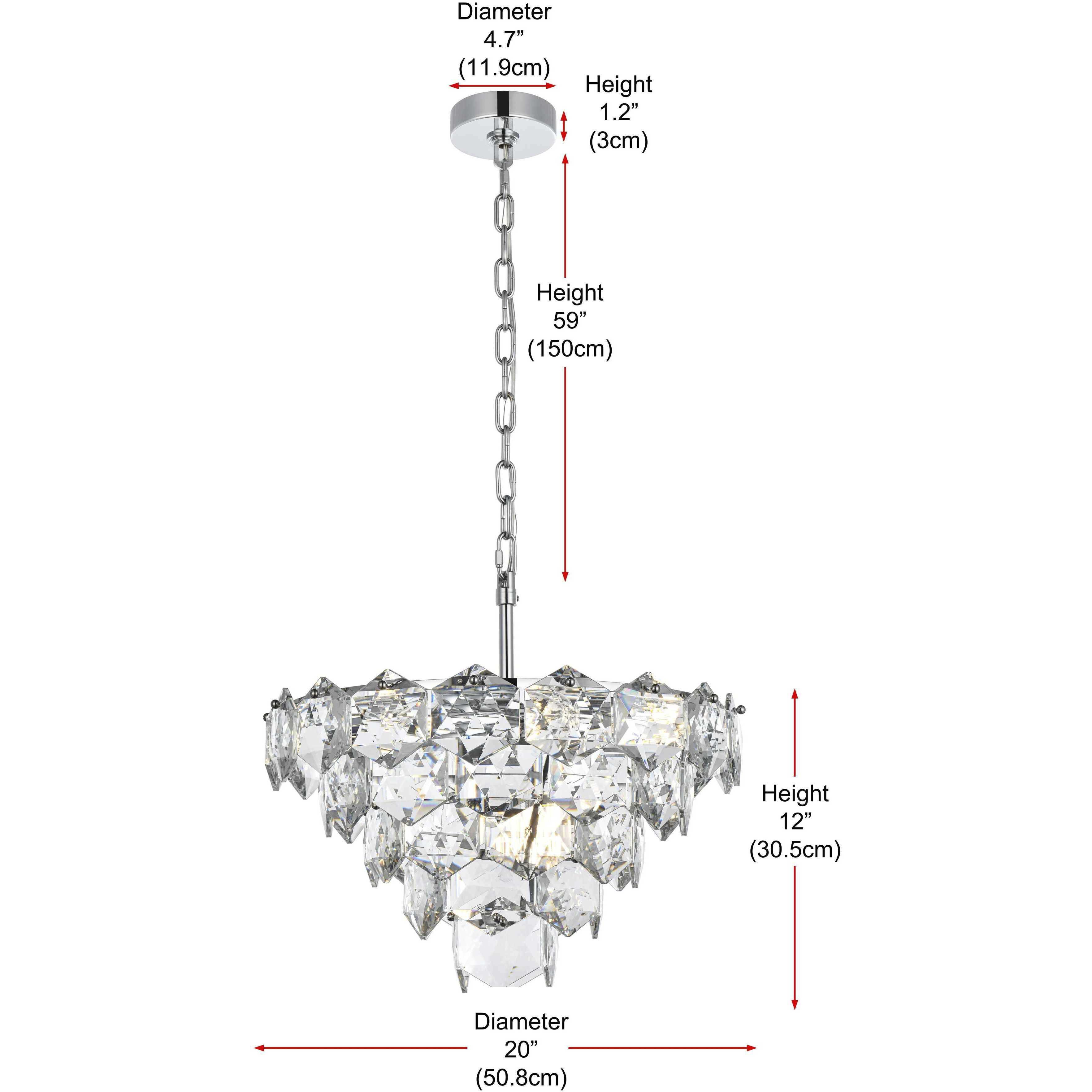 Adaline 8 Light 20 inch Chrome Chandelier Ceiling Light