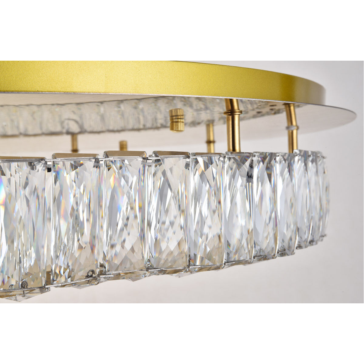 Monroe LED 34 inch Gold Flush Mount Ceiling Light