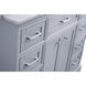 Americana 84 X 22 X 70 inch Light Grey Vanity Sink Set