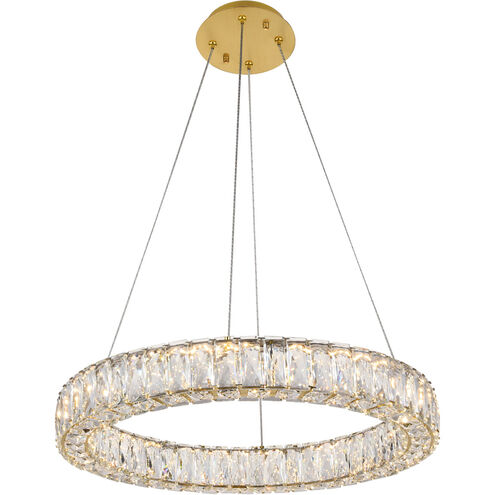 Monroe 24 inch Gold Chandelier Ceiling Light