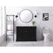 Clarence 48 X 22 X 35 inch Black Vanity Sink Set