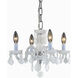 Rococo 4 Light 15 inch White Dining Chandelier Ceiling Light